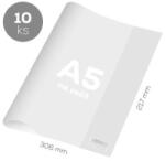JUNIOR A5 PVC jegyzetfüzetborító 306x217 mm, vastag 120 mikron / átlátszó (10 db-os csomag)