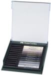 Faber-Castell Művész filc készlet 12db-os FABER Pitt India Ink, dobozban, szürke színek (267423)