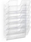 Durable Prospektustartó, fali, fekvő, A4, DURABLE "FLEXIPLUS 6", áttetsző (DB1700014401) - iroda24