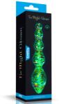 Lovetoy Glow-in-the-dark Twilight Gleam Glass Dildo-Tantalizing Orbs - vibriteszt