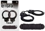 Nmc Sex Extra - Metal Cuffs & Love Rope Black