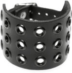 Black & Metal Brățară inel - Negru - BWZ-698