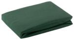 EUROFIRANY Jersey pamut gumis lepedő Palackzöld 120x200 cm +25 cm