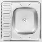 Laveo LON 60 egymedencés teletetős inox mosogató szifonnal K (SK6_013T) - mosibolt