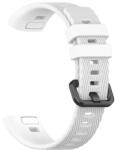 gigapack Pótszíj (egyedi méret, szilikon, állítható, csíkos minta) FEHÉR Huawei Band 3 Pro, Honor Band 3 Pro (GP-109000)