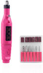 Miley Pila electrica, freza unghii pentru incepatori, Miley, roz, 13.000 rpm, 9 W