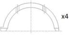 FAI Saiba distantier, arbore cotit FAI BT3005-STD