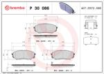 BREMBO set placute frana, frana disc BREMBO PRIME LINE P 30 086 (P 30 086)