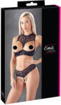 Cottelli Collection - nyitott melltartó szett (fekete) (22211871231) - szexaruhaz