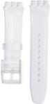 Ricardo Curea unisex din silicon transparent pentru ceas Swatch 16 mm