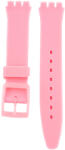 Ricardo Curea unisex roz din silicon pentru ceas Swatch 16 mm