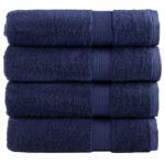 vidaXL Премиум кърпи за баня SOLUND 4 бр нейви сини 70x140 см 600 gsm (137261)