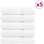 vidaXL Премиум хавлиени кърпи SOLUND 25 бр бели 100x150 см 600 gsm (137135)