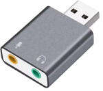 DeTech Звукова карта DeTech, USB, 7.1, Gray - 17857 (DE-17857) Звукови карти
