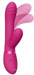 VIVE Vibrator Tani Triple Action Vibrating, Finger Motion, Pulse Wave, Silicon Roz 21.5 cm Vibrator