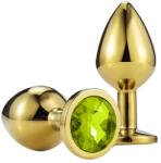 Passion Labs Dop Anal Metallic Buttplug, Large, Auriu/Verde Deschis, Passion Labs