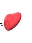 Xocoon Stimulator Clitoris Xocoon Heartbeat Rhytm of Love, 5 Moduri Pulsatii + 10 Moduri Vibratii, Silicon, USB, Rosu, 7.5 cm Vibrator
