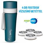  myLAICA komplett csomag 4 hónapra (vízszűrő kulacs 1+3 db AJÁNDÉK FAST DISK szűrővel, matt zöld színben, rozsdamentes acél, szilikon pánttal, 0, 55 liter) (BR70A06+FD03A01)