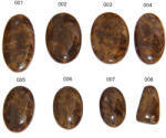  Pandantiv/Cabochon Bronzit Mineral Matural Oval - Picatura - 27-47 x 16-33 x 5-7 mm - 1 Buc