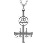 FALON satana cruce guler de oțel - PSY1089