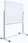 Sisteme afisare Optima Tabla alba magnetica, dubla fata, rotativa, 90 x 120 cm, pe stand mobil, profil aluminiu, Optima (OP-25090120)