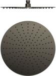 TRES cap de duș 30x30 cm rotund negru 134315010KM (134315010KM)