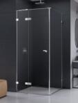 NEW TRENDY Eventa cabină de duș 90x80 cm dreptunghiular crom luciu/sticlă transparentă EXK-4470 (EXK4470)