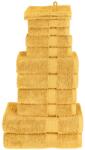 vidaXL Премиум комплект хавлии от 12 части SOLUND златист 600 gsm (137576)