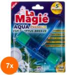 Mike Set 7 x Odorizant pentru Toaleta La Magie Mike Eucalyptus Breeze, 40 g (ROC-7xMKMORO0101)
