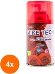 Mike Set 4 x Rezerva Odorizant de Camera Spray Mike Tech Rose, Trandafiri, 250 ml (ROC-4xMKMORO0079)