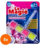 Mike Set 8 x Odorizant pentru Toaleta Mike La Magie, Flower Garden, 40 g (ROC-8xMKMORO0138)