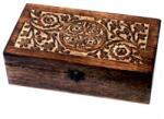  Illóolaj tároló doboz, Mangófából , 32 Üvegcséhez (Abox-05)