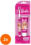 Naturaverde Set 2 x Pasta de Dinti si Periuta de Dinti Barbie, Naturaverde, 25 ml