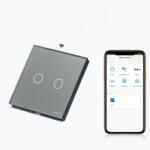 Tosyco Întrerupător dublu WIFI cu touch (tactil) din sticlă (TOS-C2G1WWIFI-Y)