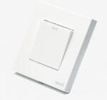 Tosyco Întrerupător simplu mecanic cu ramă sticlă [CLONE] [CLONE] [CLONE] (TOS-CMP1G3W-W)