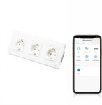 Tosyco Priză schuko WIFI dublă cu ramă din sticlă [CLONE] (TOS-C3SKWIFI-W)