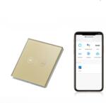 Tosyco Întrerupător draperie WIFI cu touch (tactil) din sticlă (TOS-CDWIFI-G)