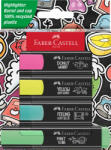 Faber-Castell Set 4 textmarkere graffiti Faber-Castell FC254690, cutie carton (FC254690)