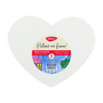 Daco Set 5 Panze pictura pe carton Daco PZ15I, Inima (PZ15I) Panza pictura