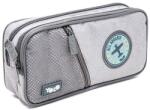 YOLO Penar școlar YOLO - Grey Badges, cu 2 fermoare (121226-156-33) Penar