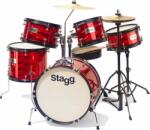 Stagg TIM JR 5/16B RD Red Set de tobe pentru copii (<![CDATA[TIM-JR-5-16B-RD]]>) Instrument muzical de jucarie