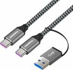 PremiumCord USB-C to USB-C with Reduction Braided 2 m Cablu USB (KU31CQ2)