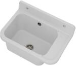 Lavre falikút - háztartási mosogató + szifon (fehér)