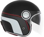 Nox Premium Casca moto deschisa NOX PREMIUM Heritage mat negru-rosu-alb (AIM140-2316)