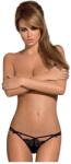 Obsessive Intensa - dupla pántos csipke tanga (fekete) (23219551131) - shop