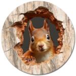  Nyomtatott fa tábla koszorú közép - Kíváncsi mókus 11, 8 - kosarbolt