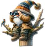  Nyomtatott dekorkarton - Fán ülő manó 15cm - kosarbolt