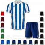 ERREA STRIP & BARNEY SET futball mez + nadrág SZETT - azúrkék-fehér