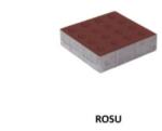 Elpreco Pavaj Tactil Rondo Rosu 20x20x6 cm (ELP-T10128056419)