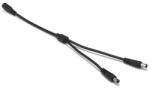 DeTech DC Сплитер DeTech, 5.5x2.1, 1 към 2, 0.4m, Черен - 18364
